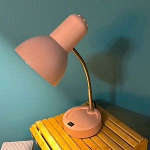 Soft pink desk or night lamp